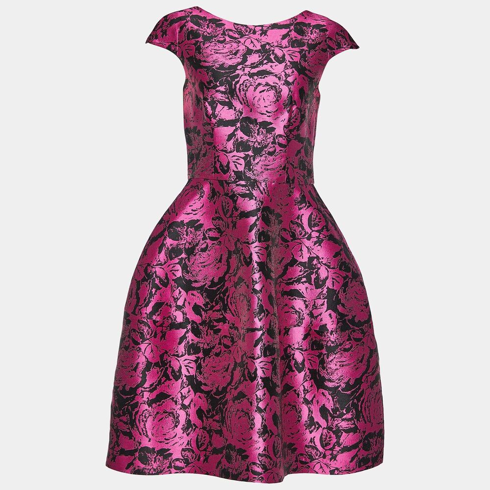 CH Carolina Herrera Floral Print Mini Dress Size: 0